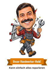 Karikatur als Geschenk für Handwerker