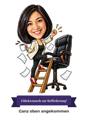 Karikatur: Beförderung