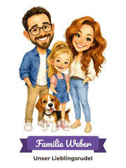 Karikatur: Familienfest