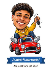 Karikatur: Führerschein