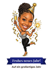 Karikatur: Neujahr / Silvester