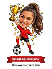 Karikatur: Meisterschaft & Sieg