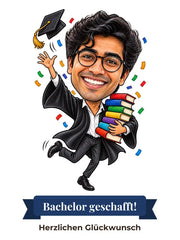 Karikatur: Studienabschluss